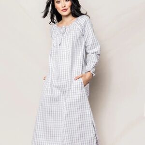 NEW PETITE PLUME TWILL REGENT TATTERSALL NIGHTGOWN